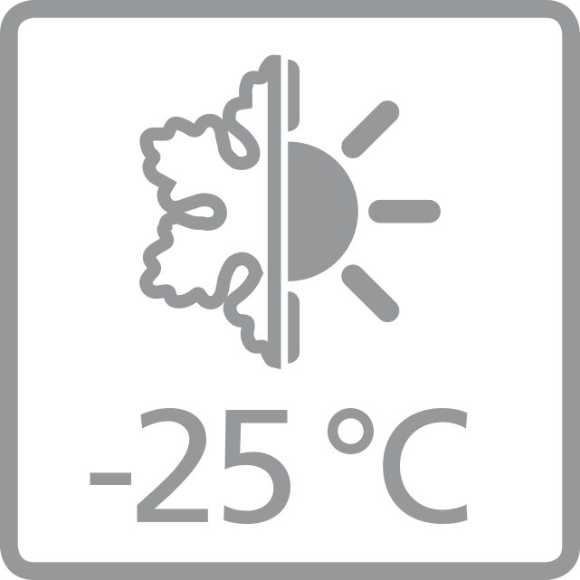 Работа при температуре на улице до -25°С